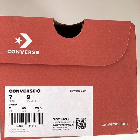 Converse Chuck 70 Mule Slip-On Sneakers Women’s Sizes 9, 9.5, 10 - Picture 5 of 7